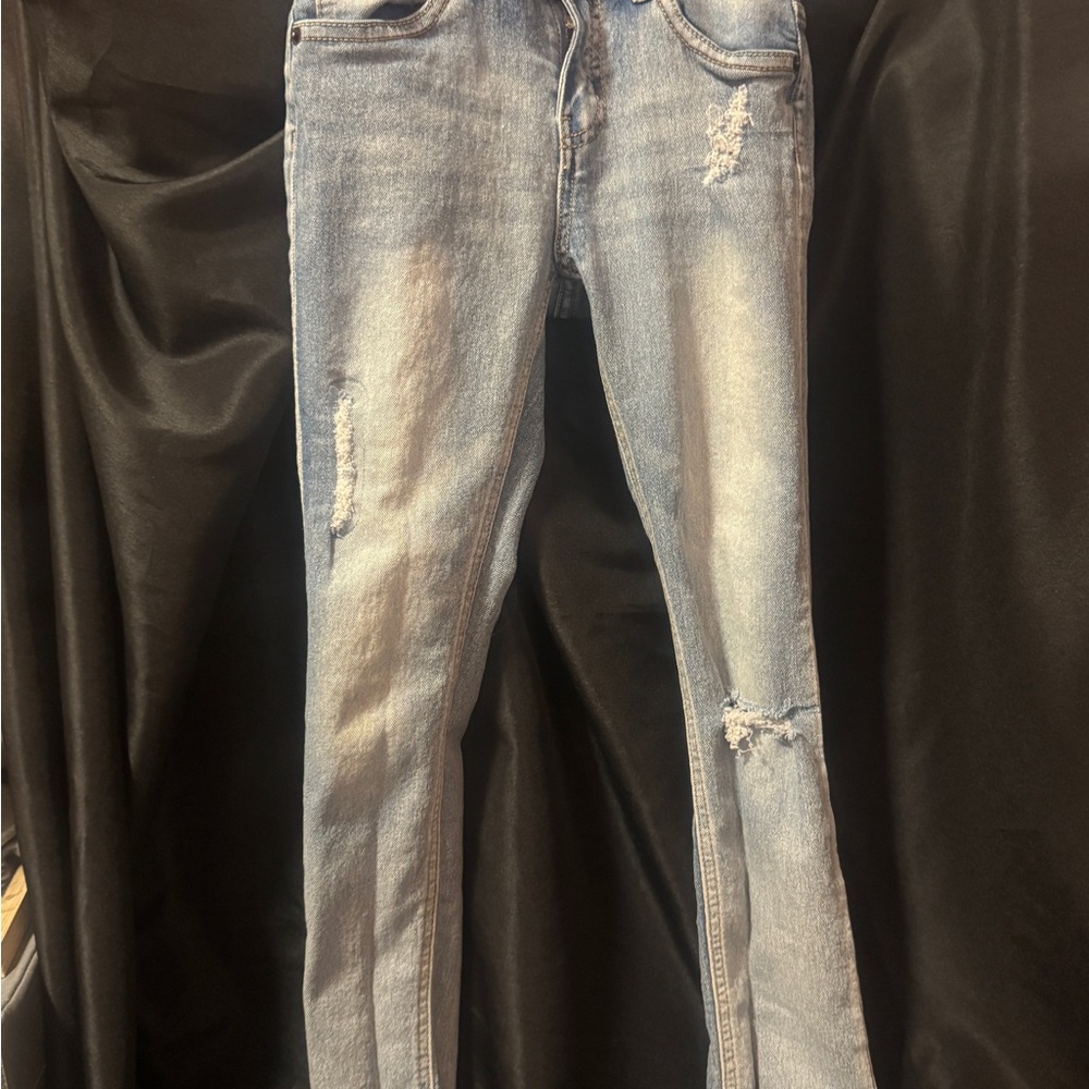 Lucky Brand Girl’s Jeans Distressed Light Blue | EUC | Girls 8